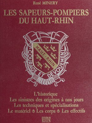cover image of Les sapeurs pompiers du Haut-Rhin